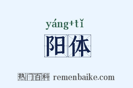 阳体是什么意思的图片
